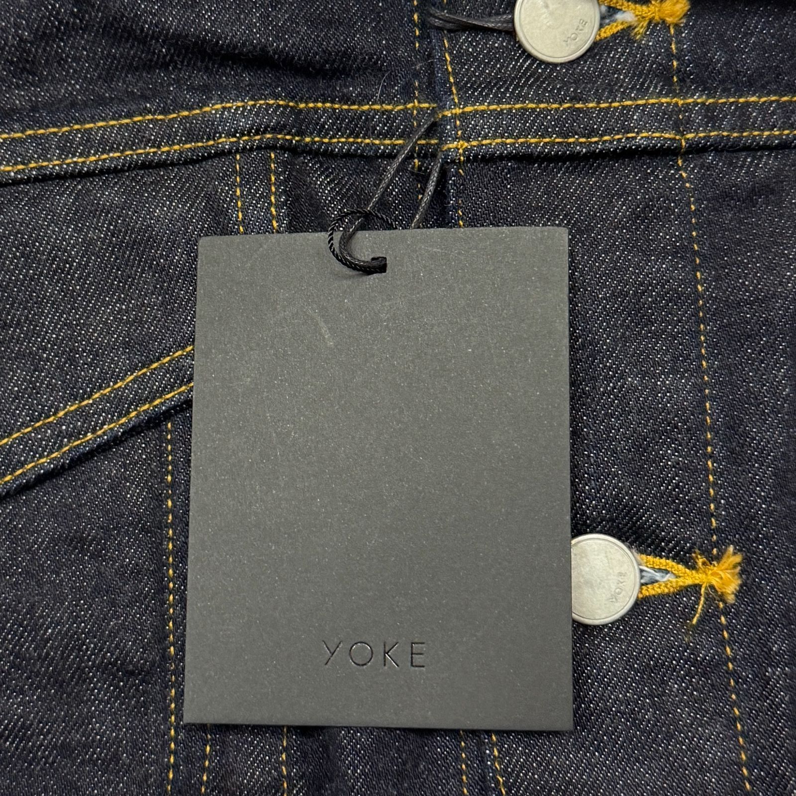 参考上代85800円 未使用 YOKE 24AW PAINTED DENIM TRUCKER JACKET