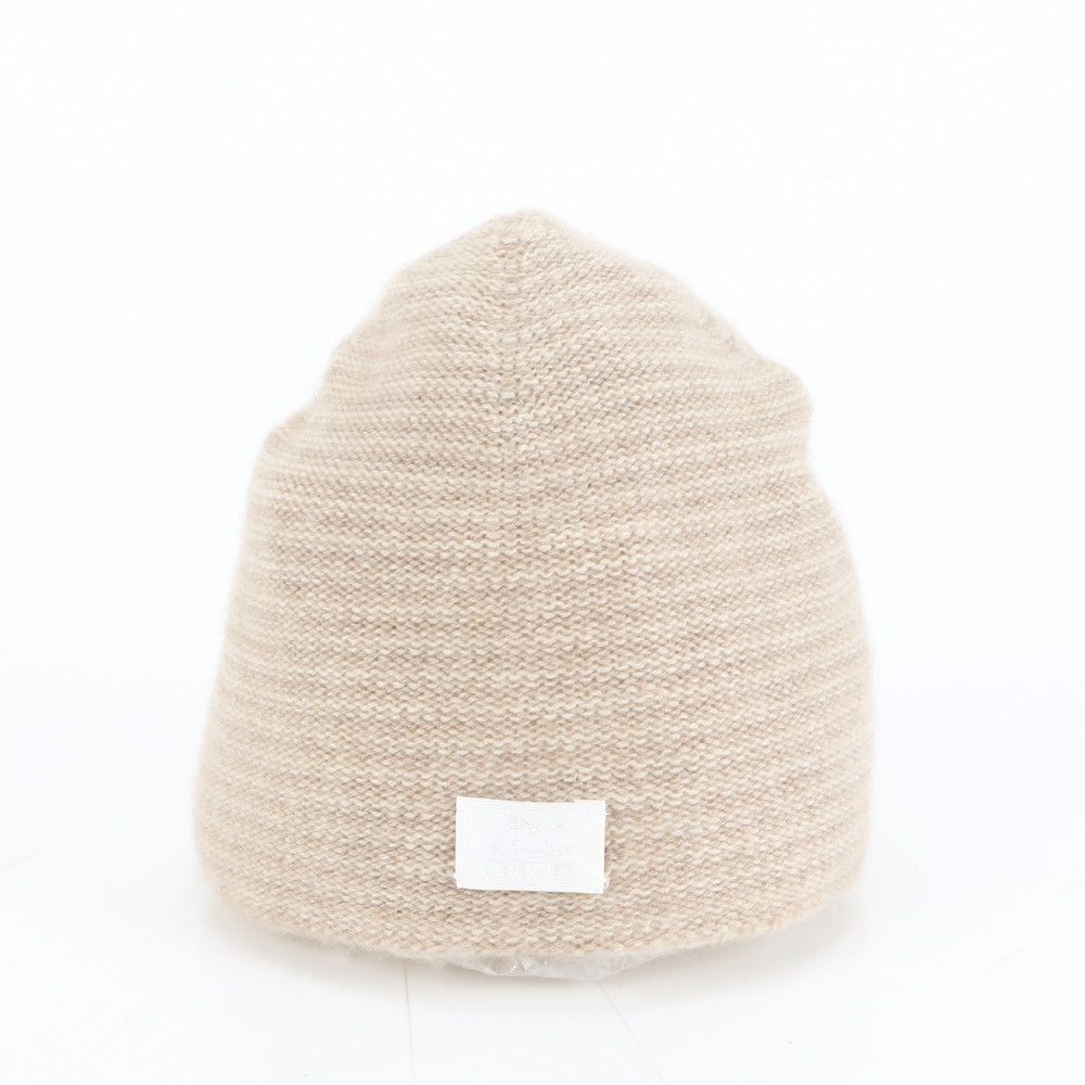 極美品 エルメス タグあり アダダ ビーニー カシミヤ 100％ ベージュ 