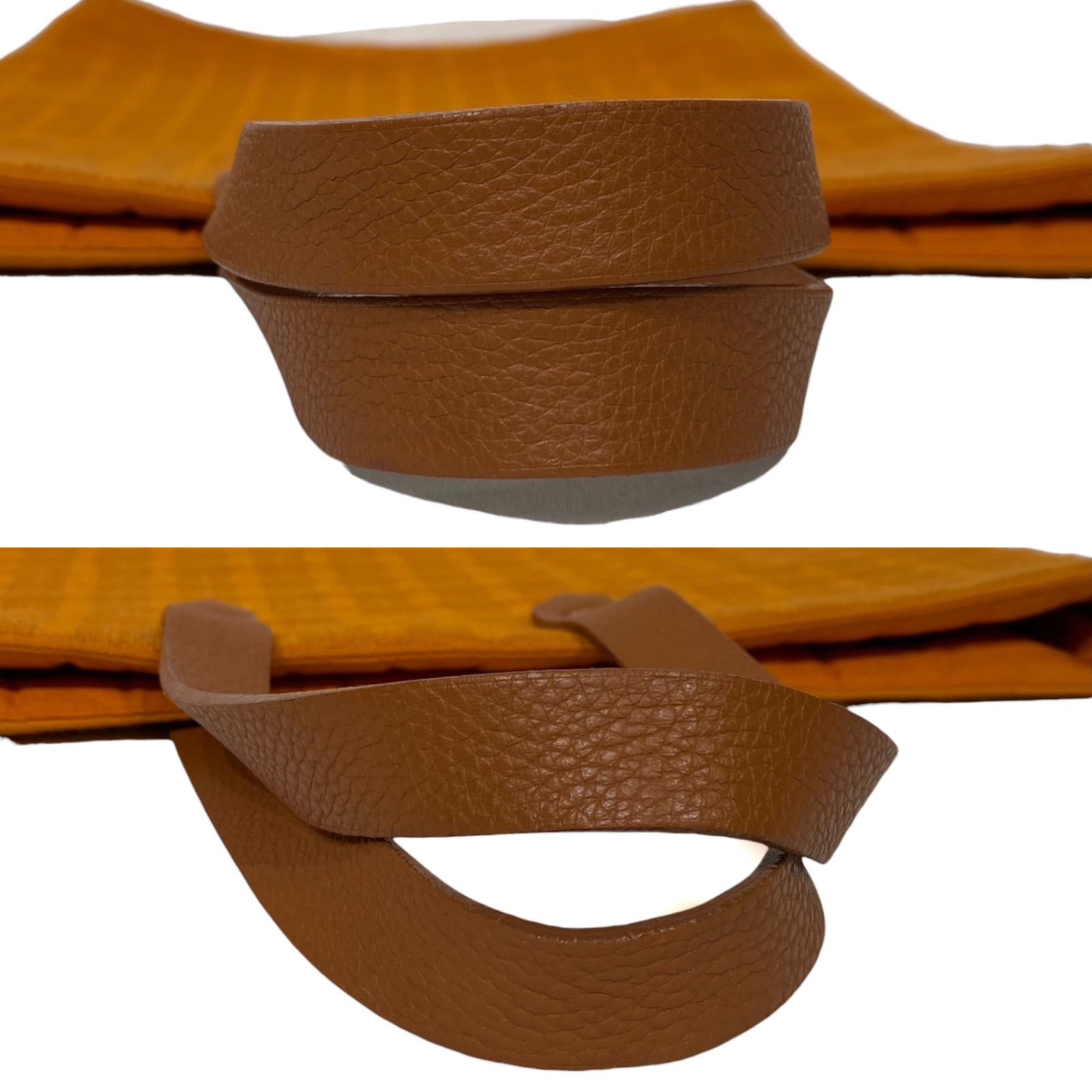 エルメス アメダバGM トートバッグ オレンジ HERMES AC0220 - メルカリ