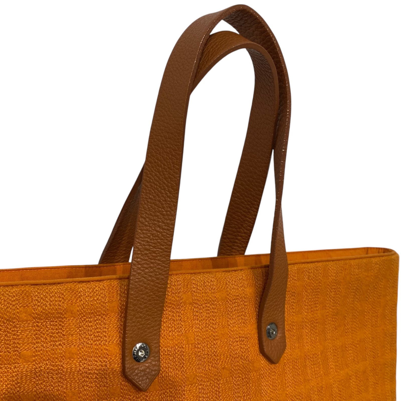 エルメス アメダバGM トートバッグ オレンジ HERMES AC0220 - メルカリ