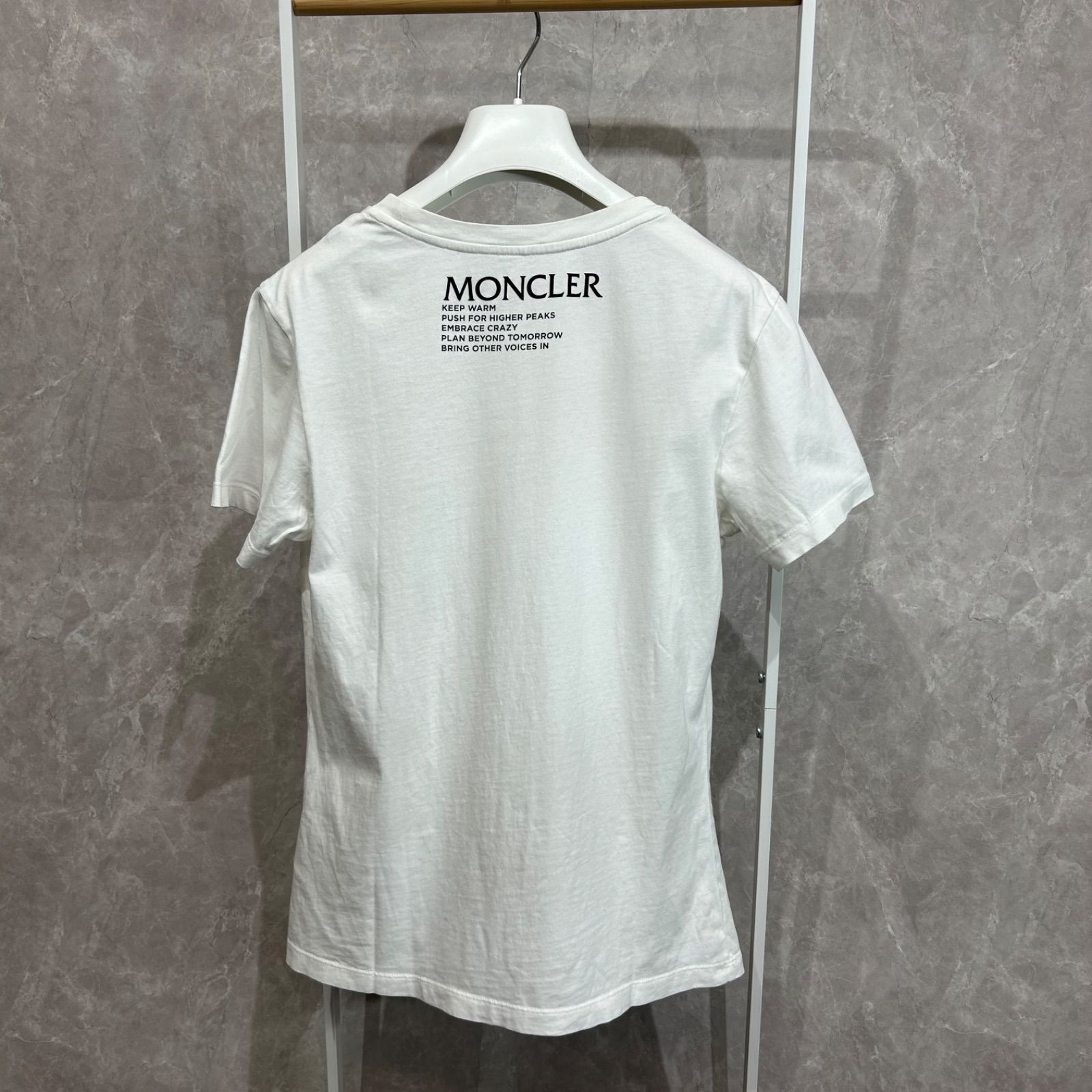 MONCLER モンクレール半袖Tシャツ白xs - メルカリ