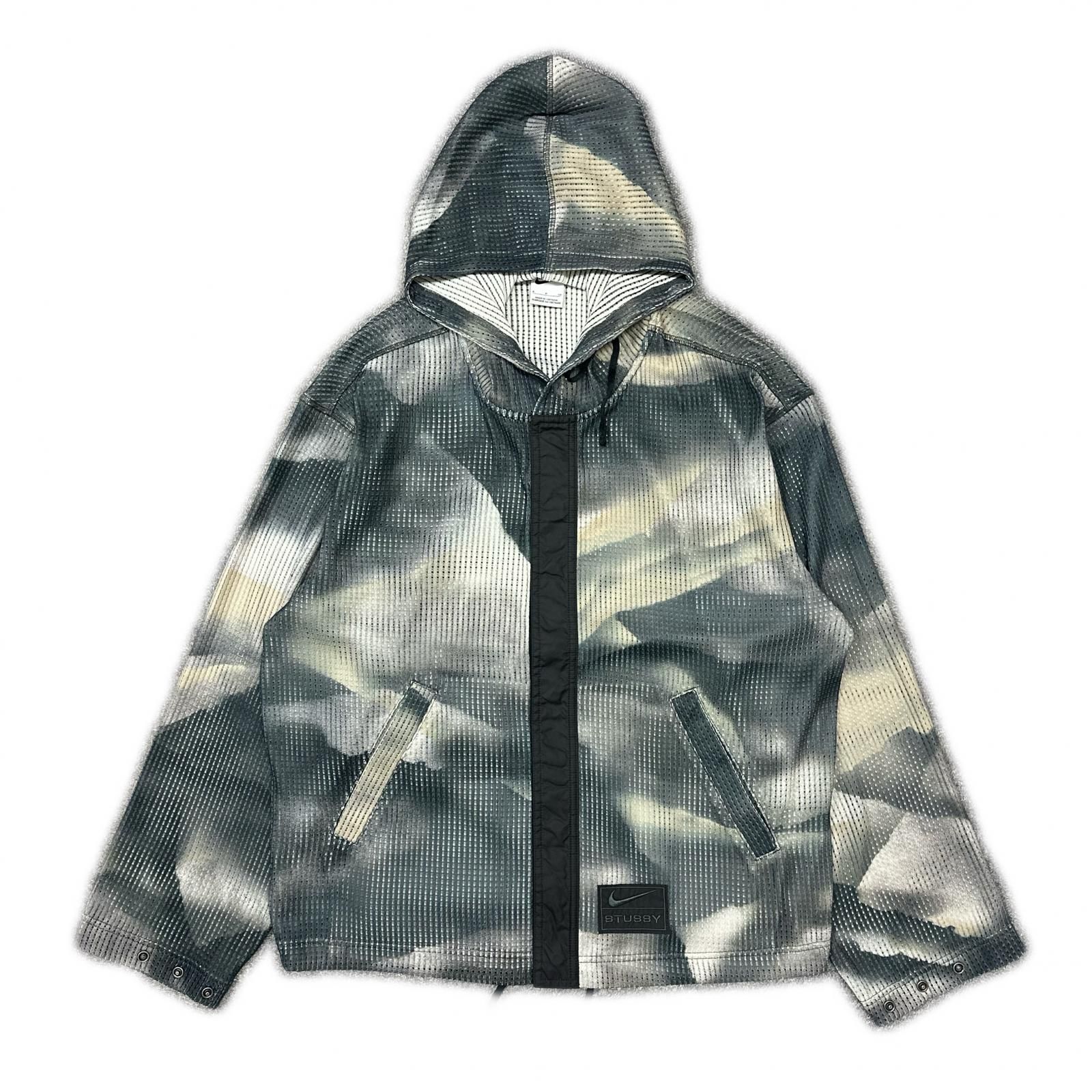 国内正規 NIKE × STUSSY 25AW Ghillie All-Over Print Hoodie メッシュ 