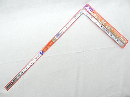 新品 シンワ測定(Shinwa Sokutei) 曲尺 角厚 シルバー 1尺5寸 裏面角目 鶴亀 10588