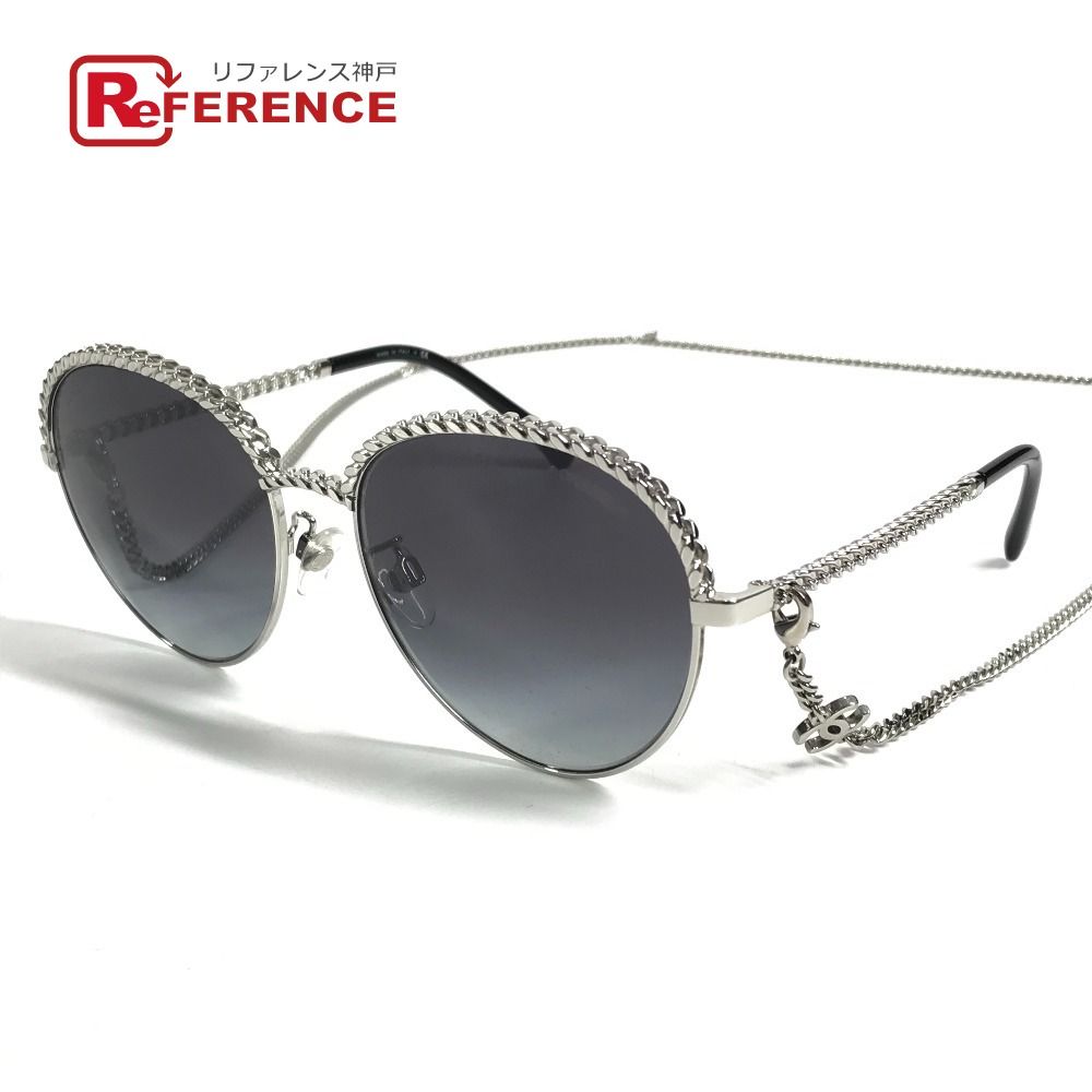 CHANEL シャネル サングラス CC ロゴ ココマーク チェーン 4242