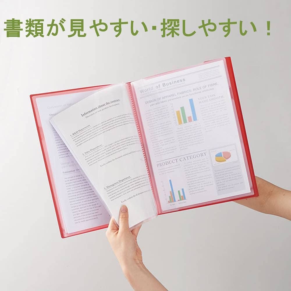 【特価商品】キングジム クリアーホルダーファイル ホルサック 透明 12ポケット A4タテ 水色 6191TW-LB