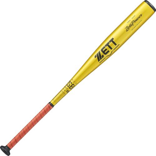 新品 ゼット(ZETT) 軟式野球 バット ゼットパワー 金属製(超々ジュラルミン(TZ800)) 84cm 750g平均 イエローゴールド(5301) 日本製 BAT30604L