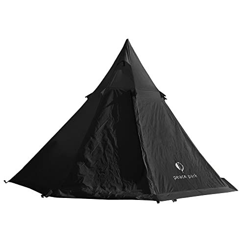 Brand New [with translation] [Peace Park] teepee tent normal model for 2 people or more (03. Black)
