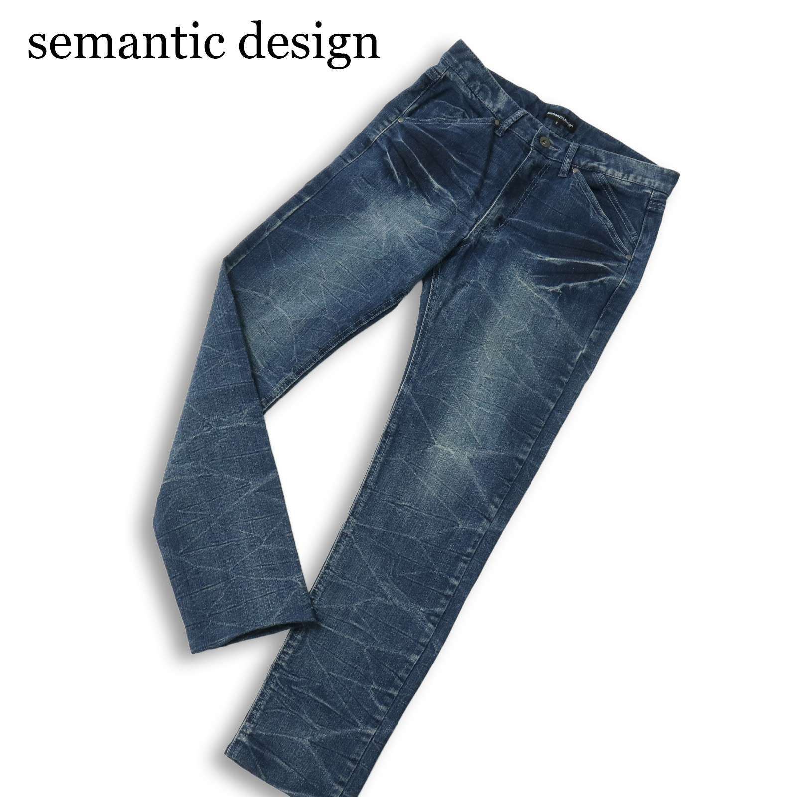 semantic design セマンティック デザイン USED加工☆ スキニー 