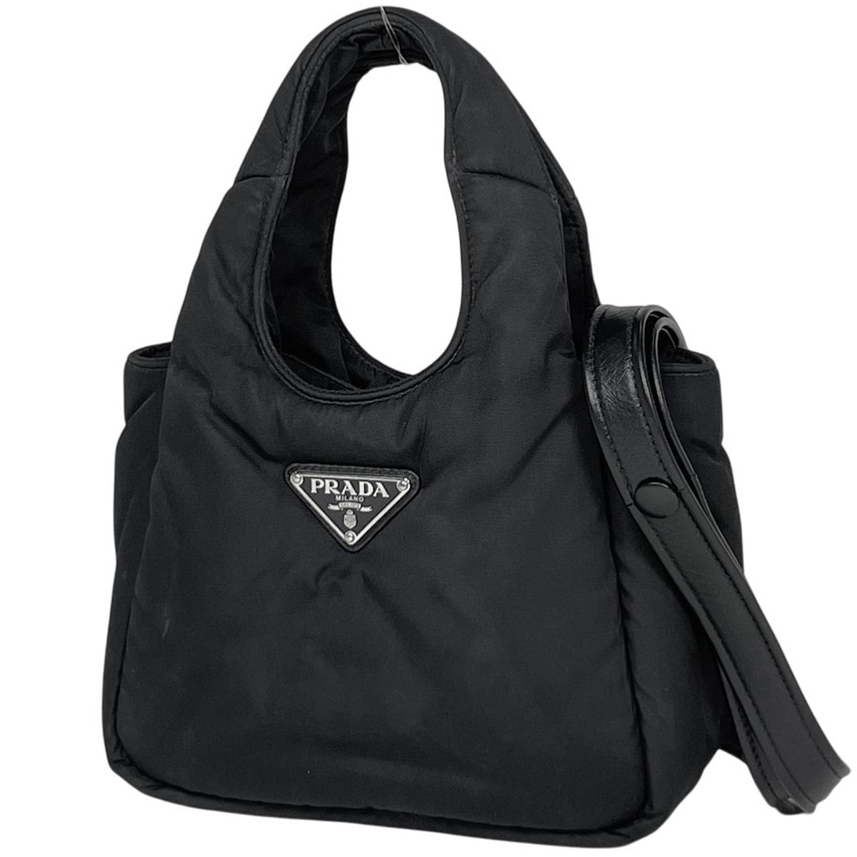 プラダ PRADA ロゴプレート ハンドバッグ 2WAY ショルダーバッグ