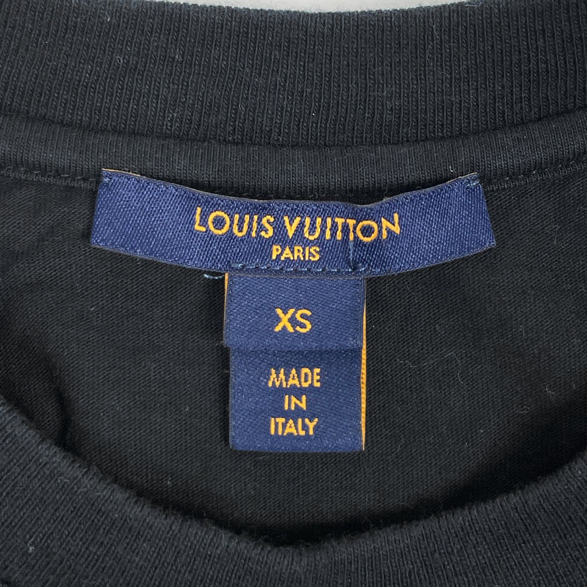 ルイ・ヴィトン Louis Vuitton ロゴ 半袖 Tシャツ チェーン付き 反転