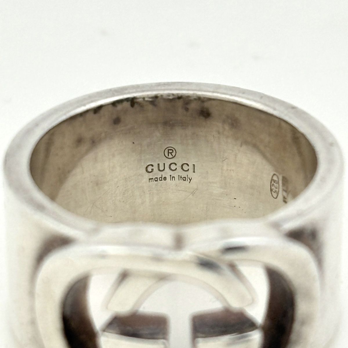 グッチ GUCCI GGロゴ リング 指輪 インターロッキングG リング 9.5号 
