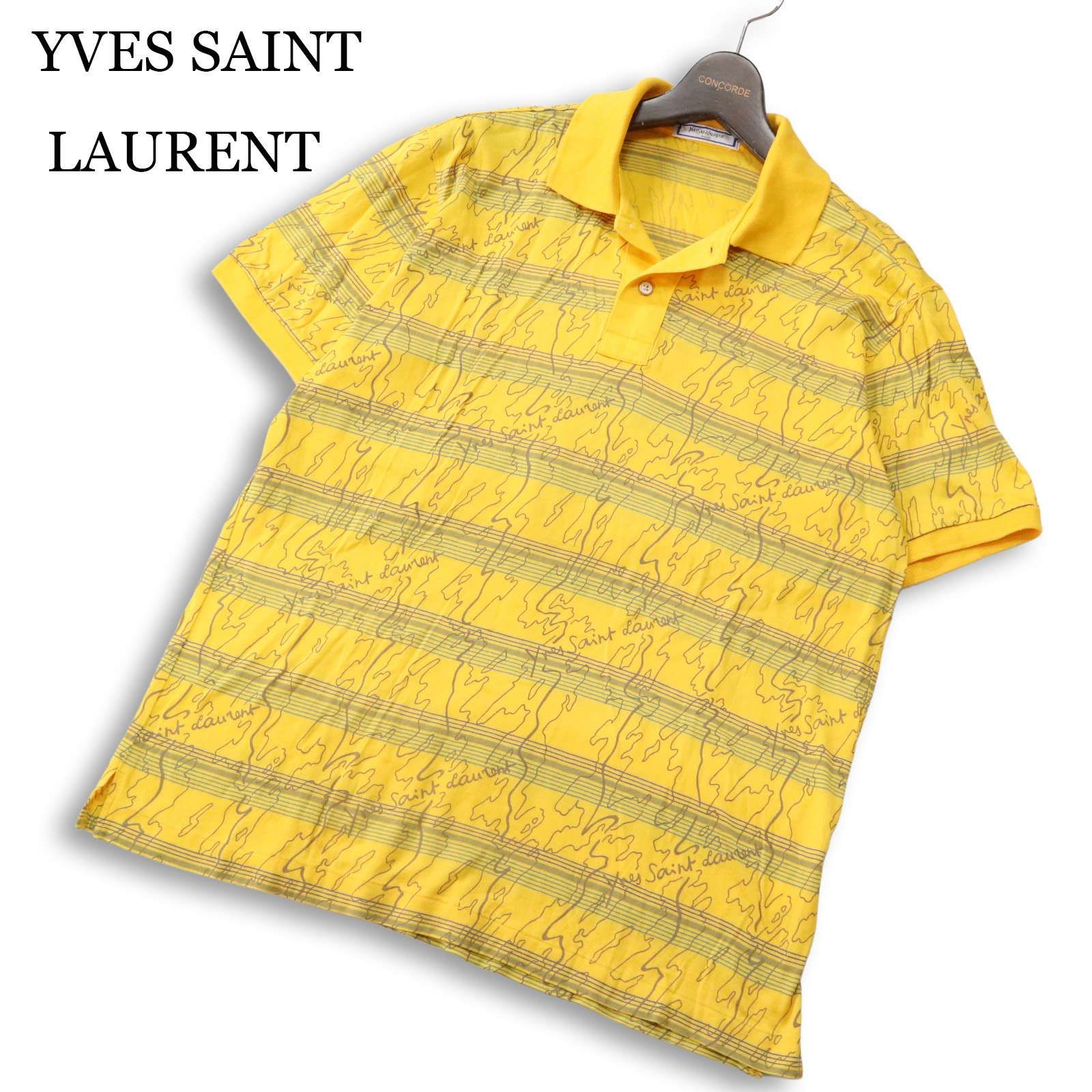 YVES SAINT LAURENT イヴサンローラン 福助社 ロゴ プリント総柄☆ 春 