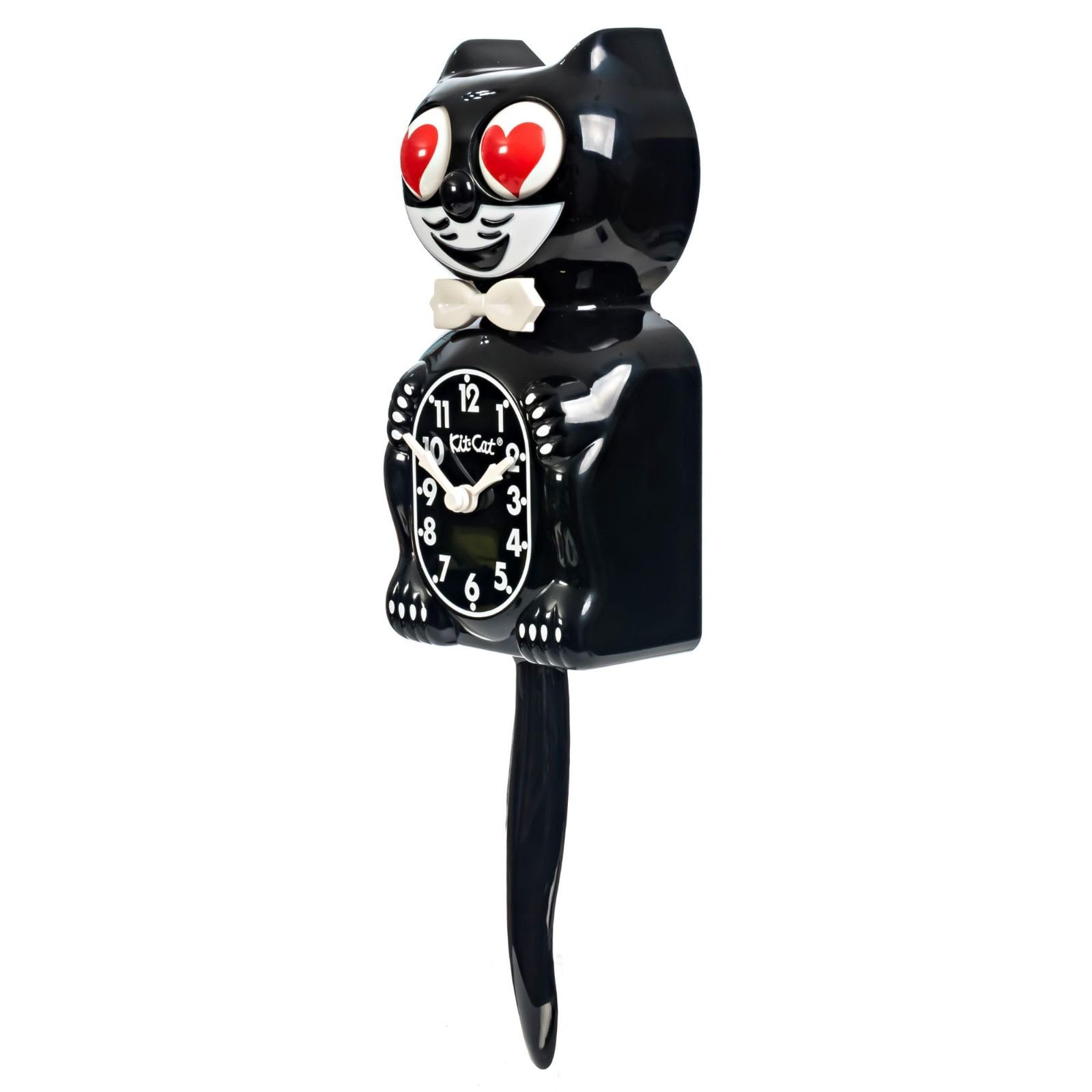 クロック キャット 壁掛け時計 かわいい キット 猫 目 Klock シッポ