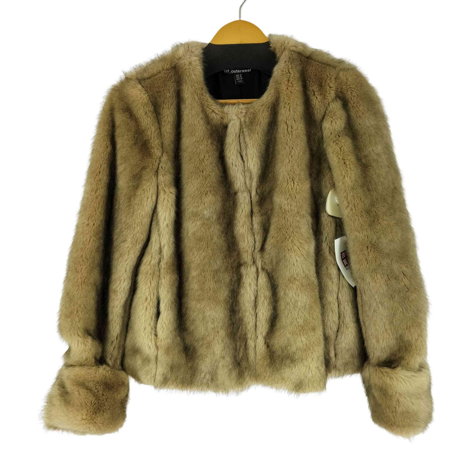 ザラ ZARA TRF フェイクファージャケット レディース import：M - メルカリ