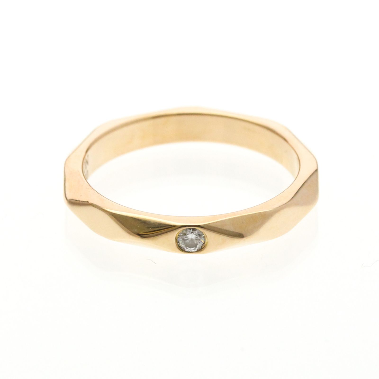 ブシュロン(Boucheron) ファセット リング 1P ダイヤモンド K18ピンク