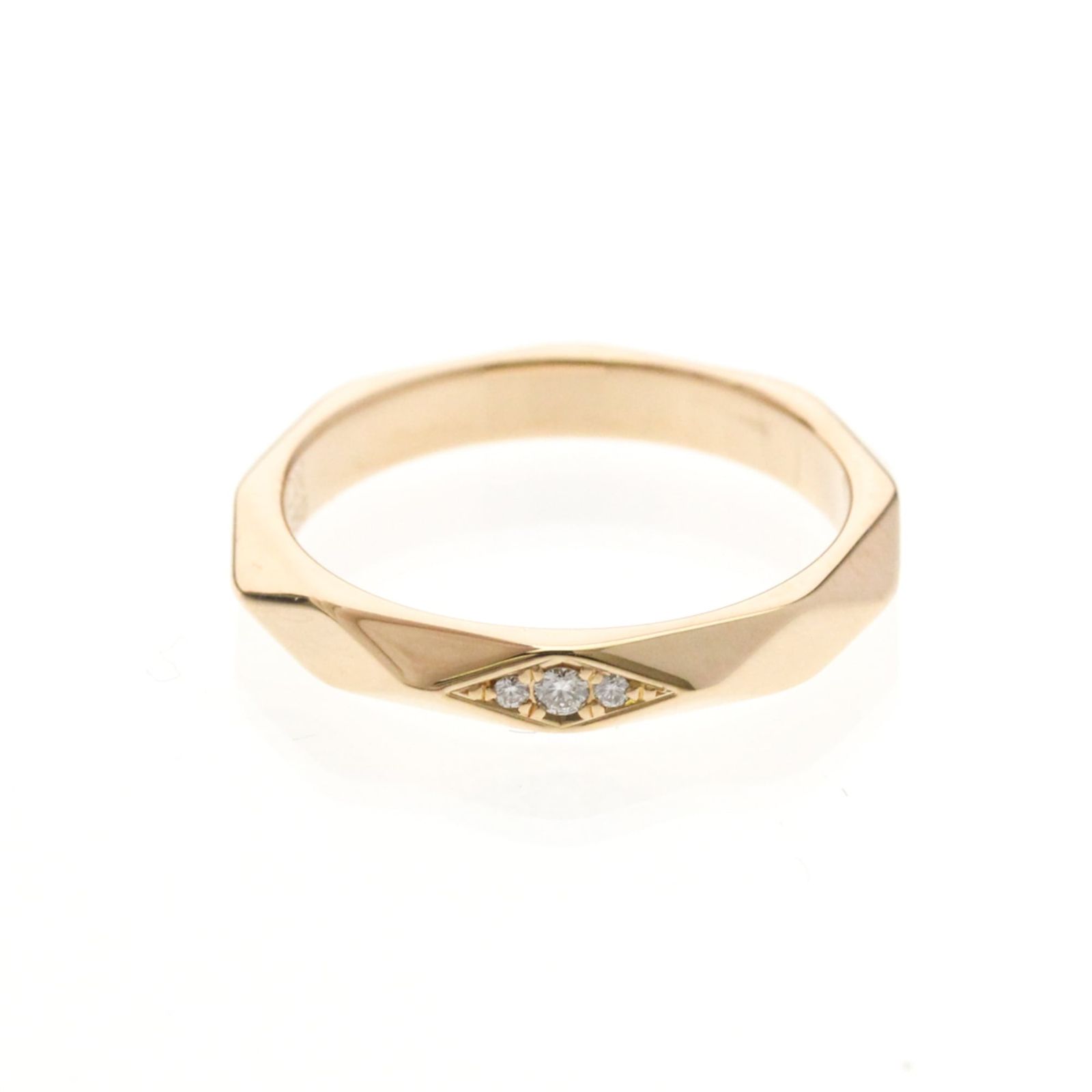ブシュロン(Boucheron) ファセット ダイヤモンド リング K18ピンク 