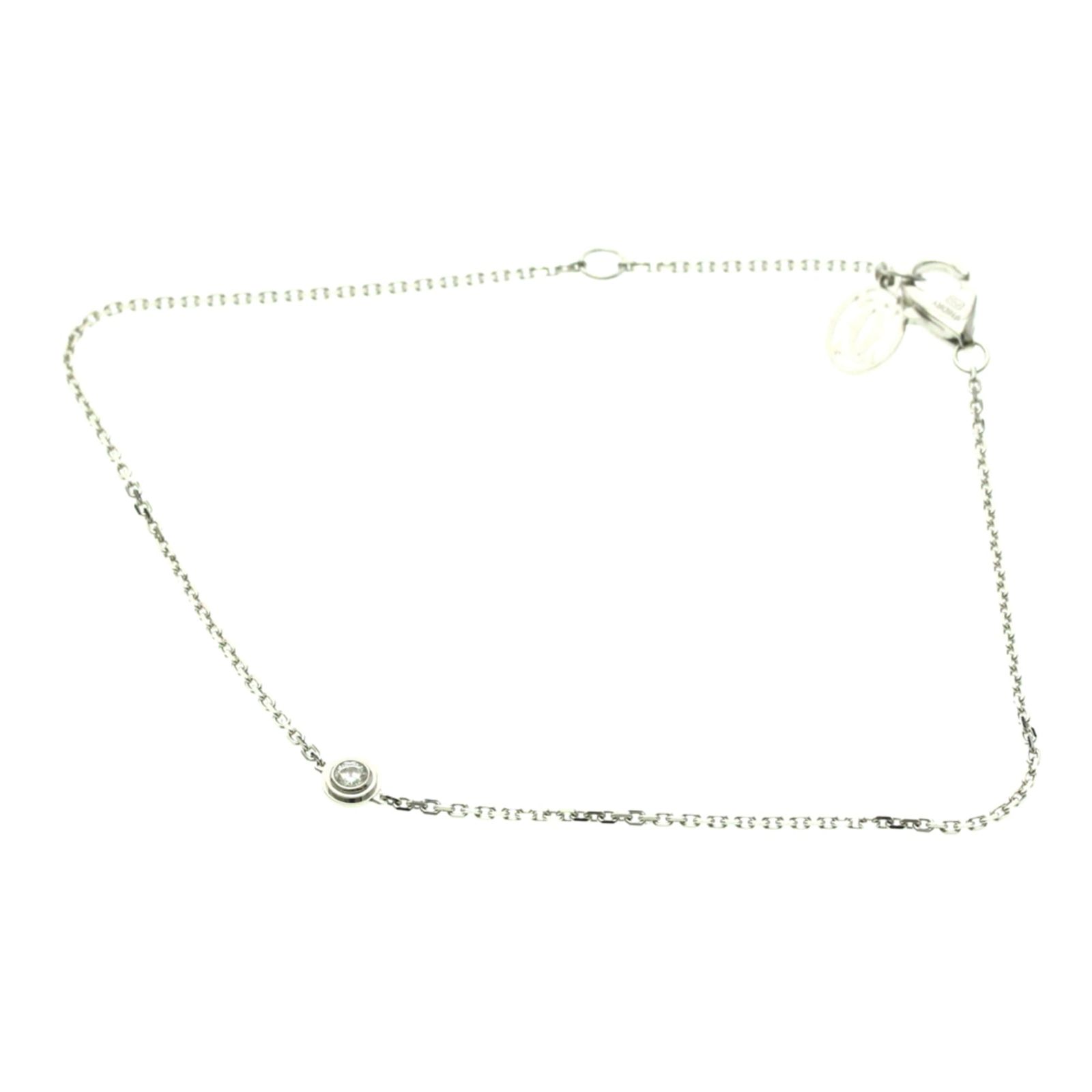 カルティエ(Cartier) ダムール ブレスレット XS K18ホワイトゴールド 