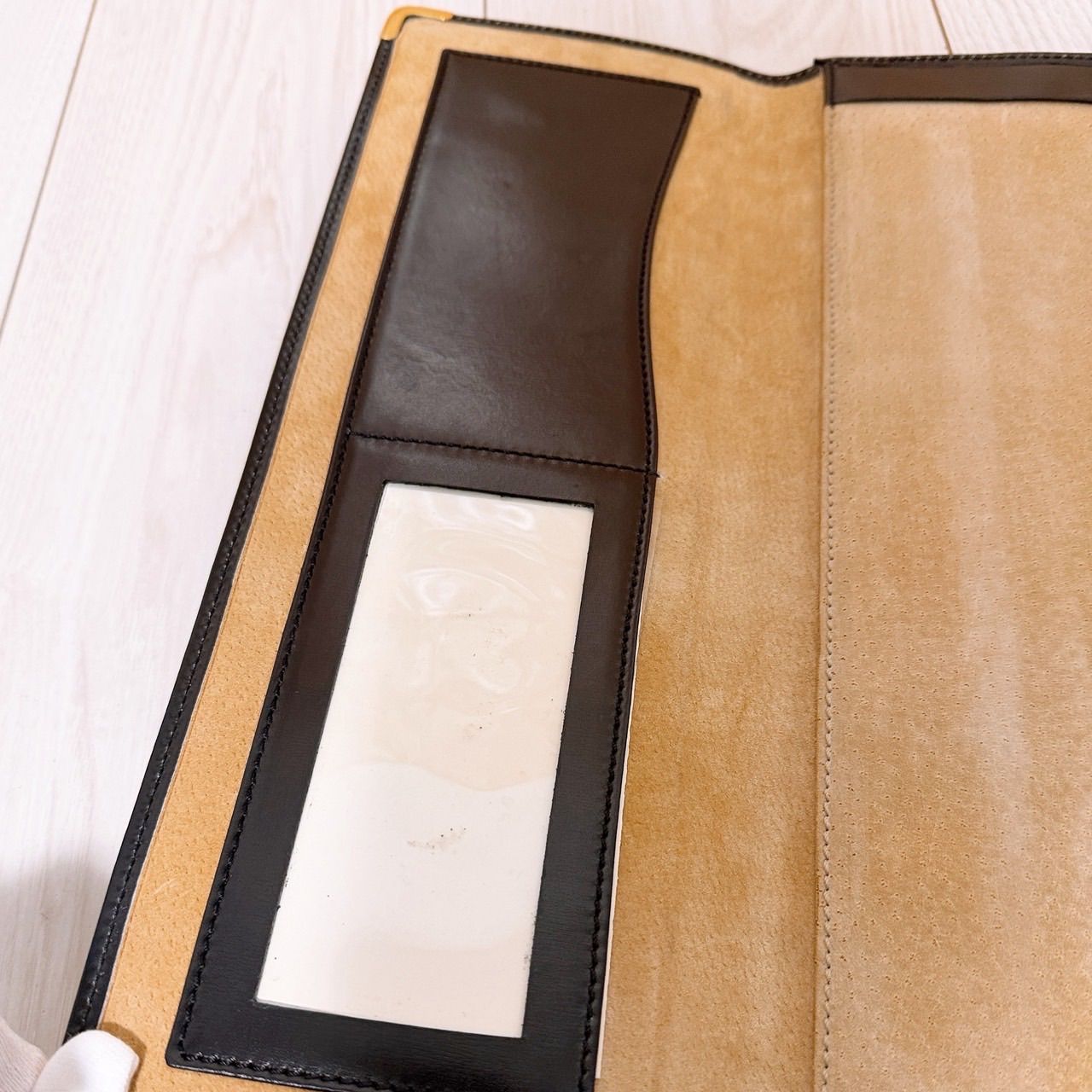 美品) LOEWE(ロエベ)クラッチバッグ レザー ブラック - メルカリ