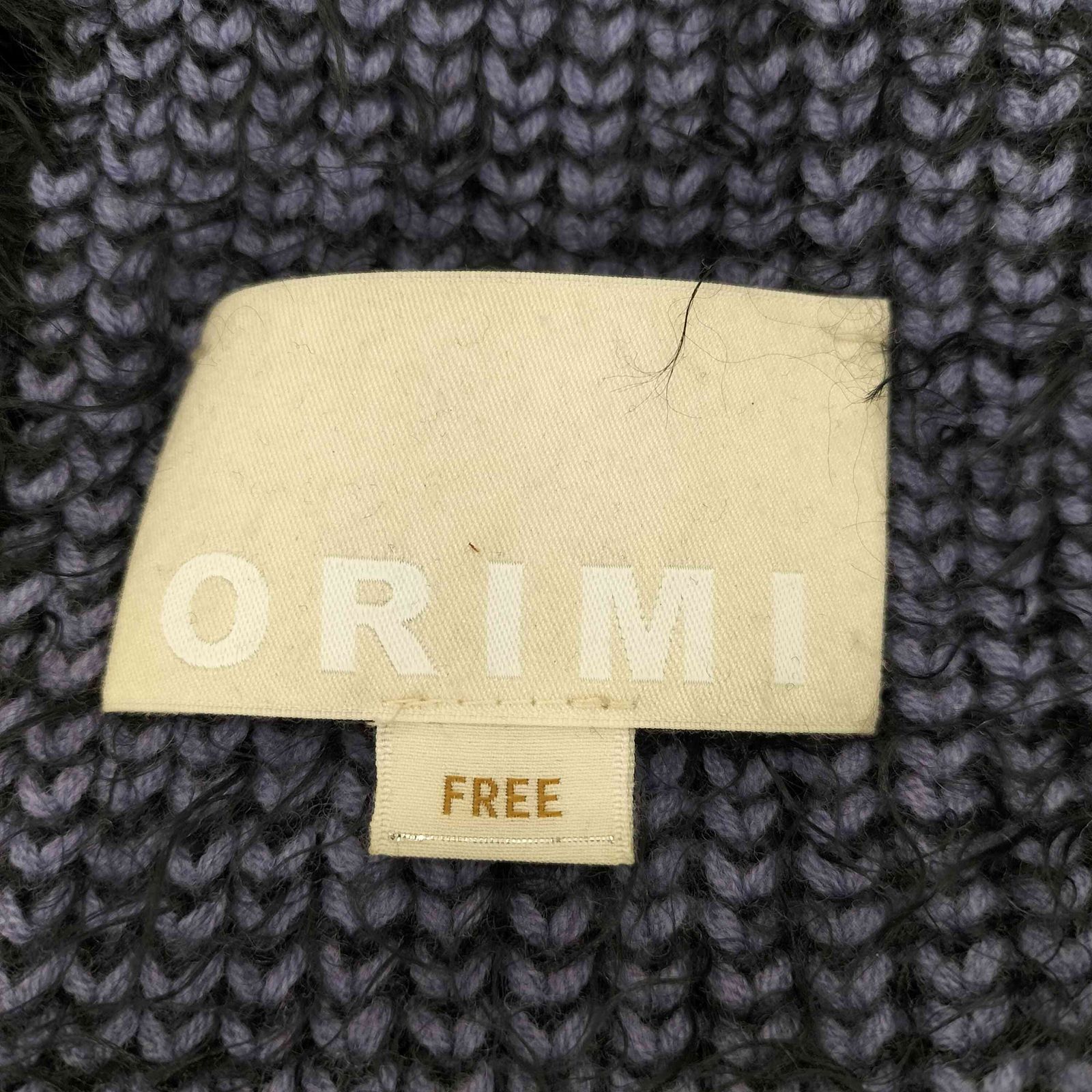 オリミ ORIMI 23SS シャギー フーディー マフラー メンズ FREE 【公式