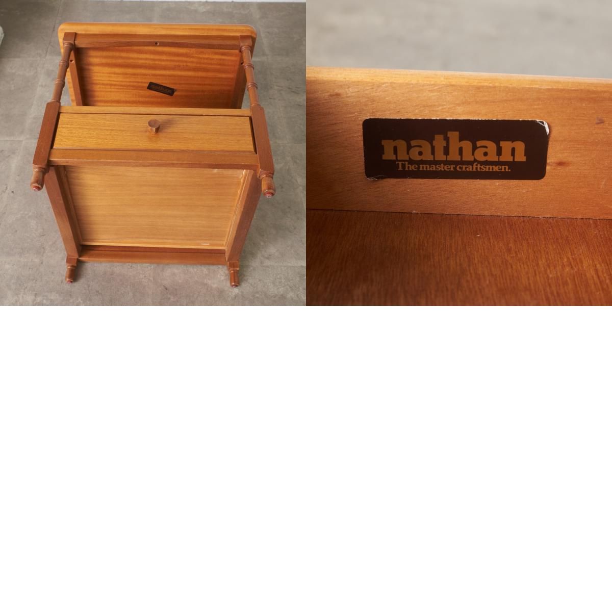 NATHAN ヴィンテージ サイドテーブル 飾り台 ナイトテーブル 