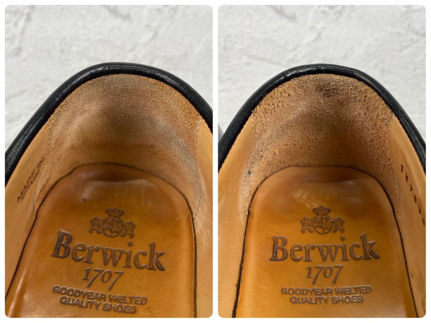 良品】Berwick1707 バーウィック 4545 コインローファー ハーフサドル