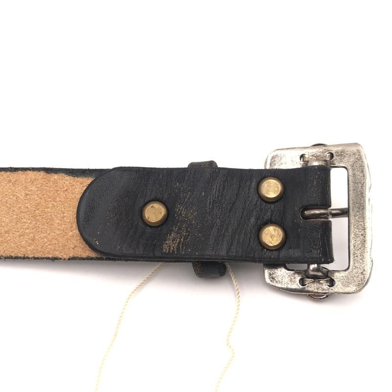 中古】kapital オイルレザー スタッズディスコバックルベルト