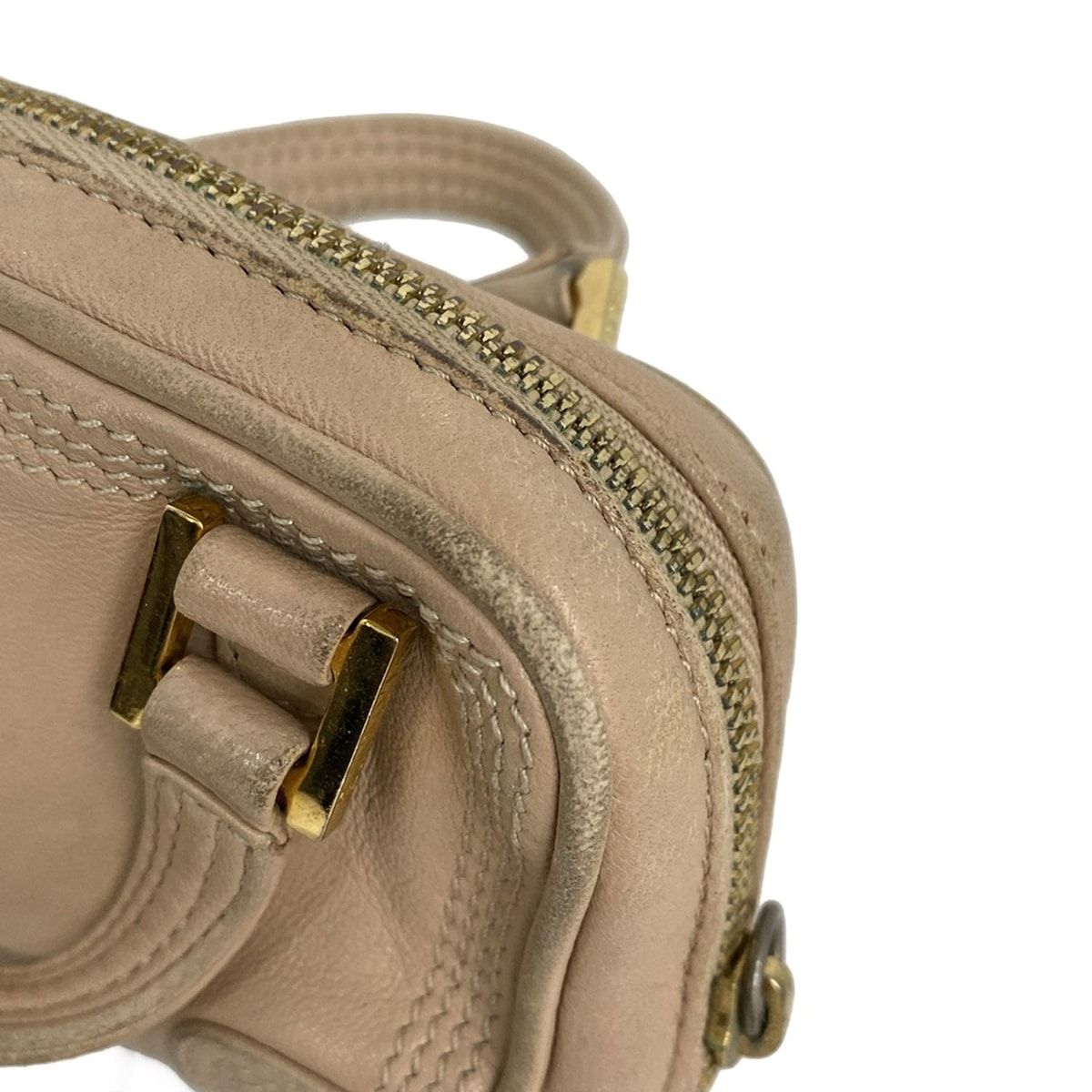 LOEWE ロエベハンドバッグ ブラウンボルドー レザー