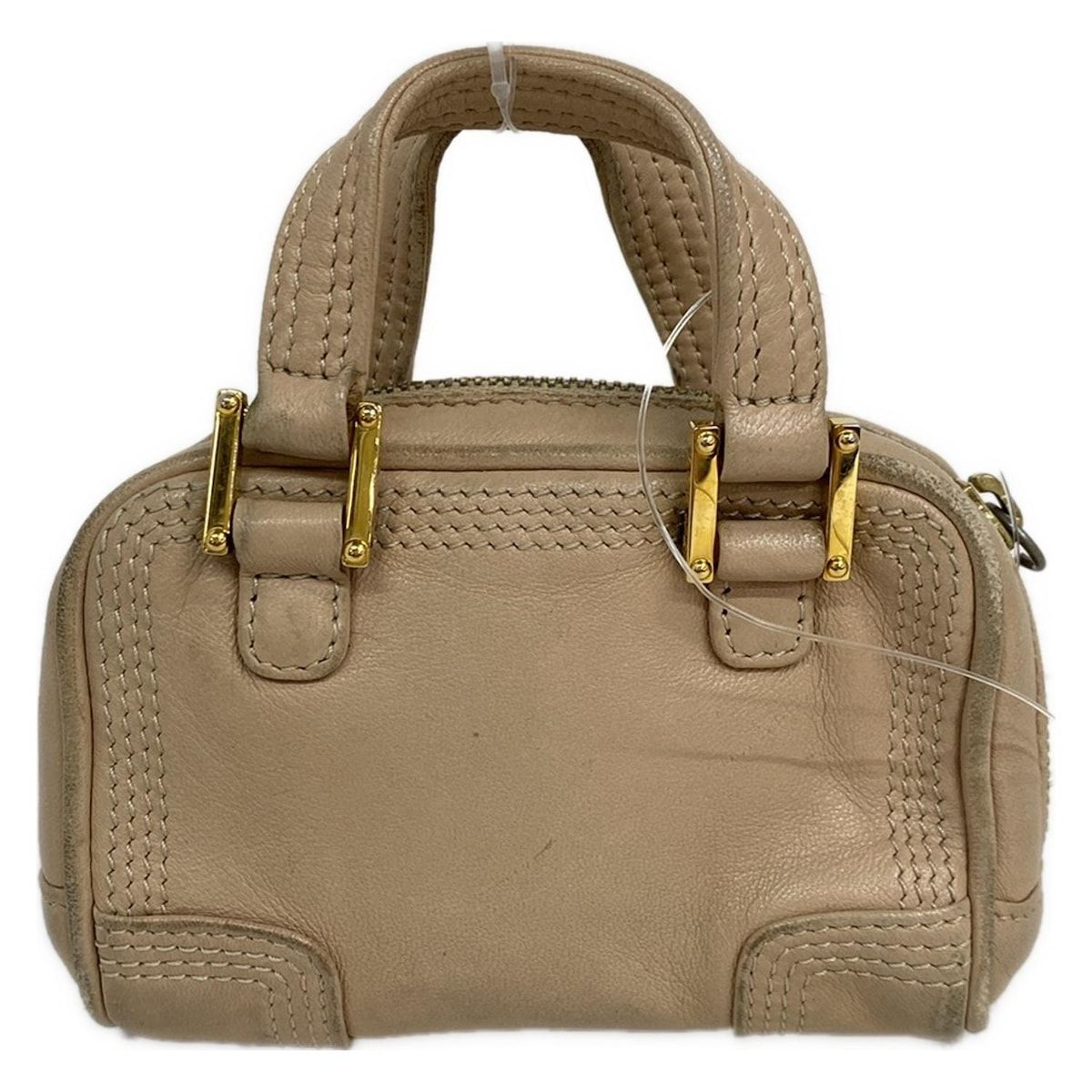 LOEWE(ロエベ) ハンドバッグ アマソナナノ ベージュ ミニバッグ 