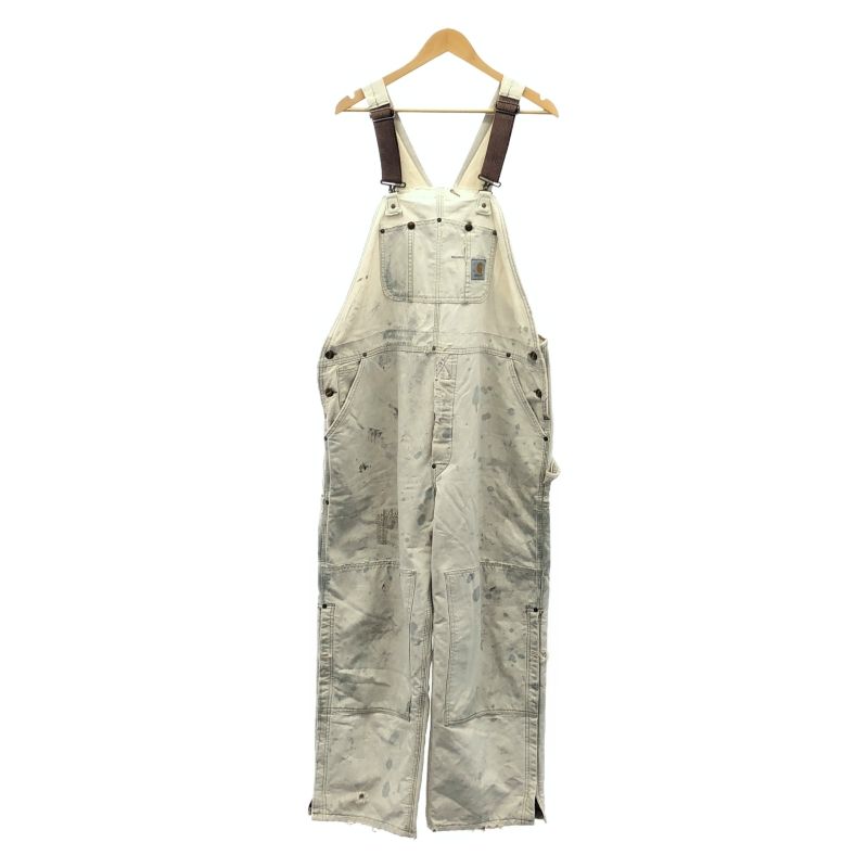 中古】70-80s Carhartt オーバーオール サイズ不明 ベージュ