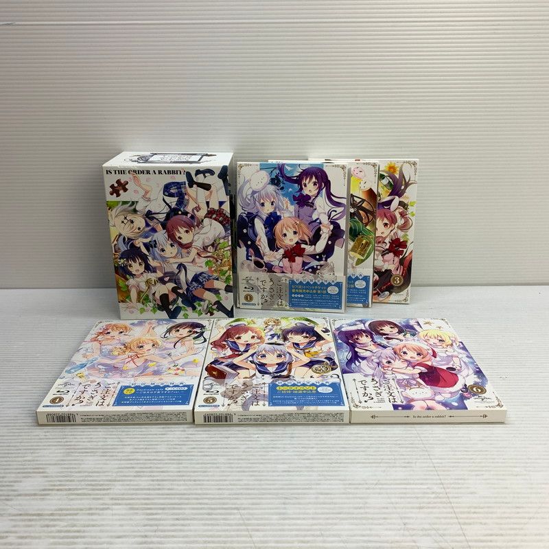 中古品】 ご注文はうさぎですか? 初回限定版 BOX付き全6巻セット Blu