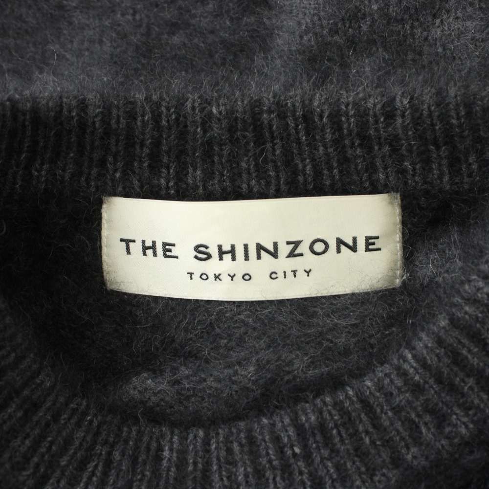 シンゾーン ニット セーター ウール F 黒 ブラック 長袖 ラウンドネック シンゾーン Shinzone ニット セーター ウール F 黒 ブラック 長袖