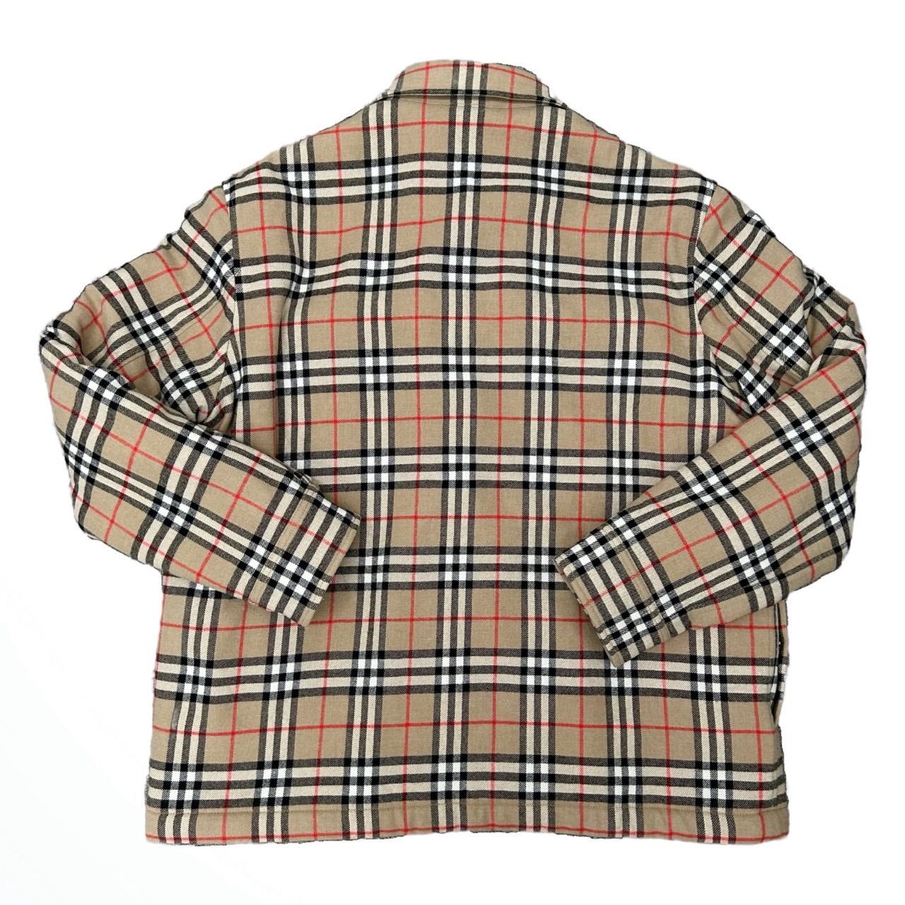 【激レア】Burberry バーバリー　ジャケット　ノバチェック　完売モデル BURBERRY バーバリー ノバチェック ボア ジャケット XL ベージュ