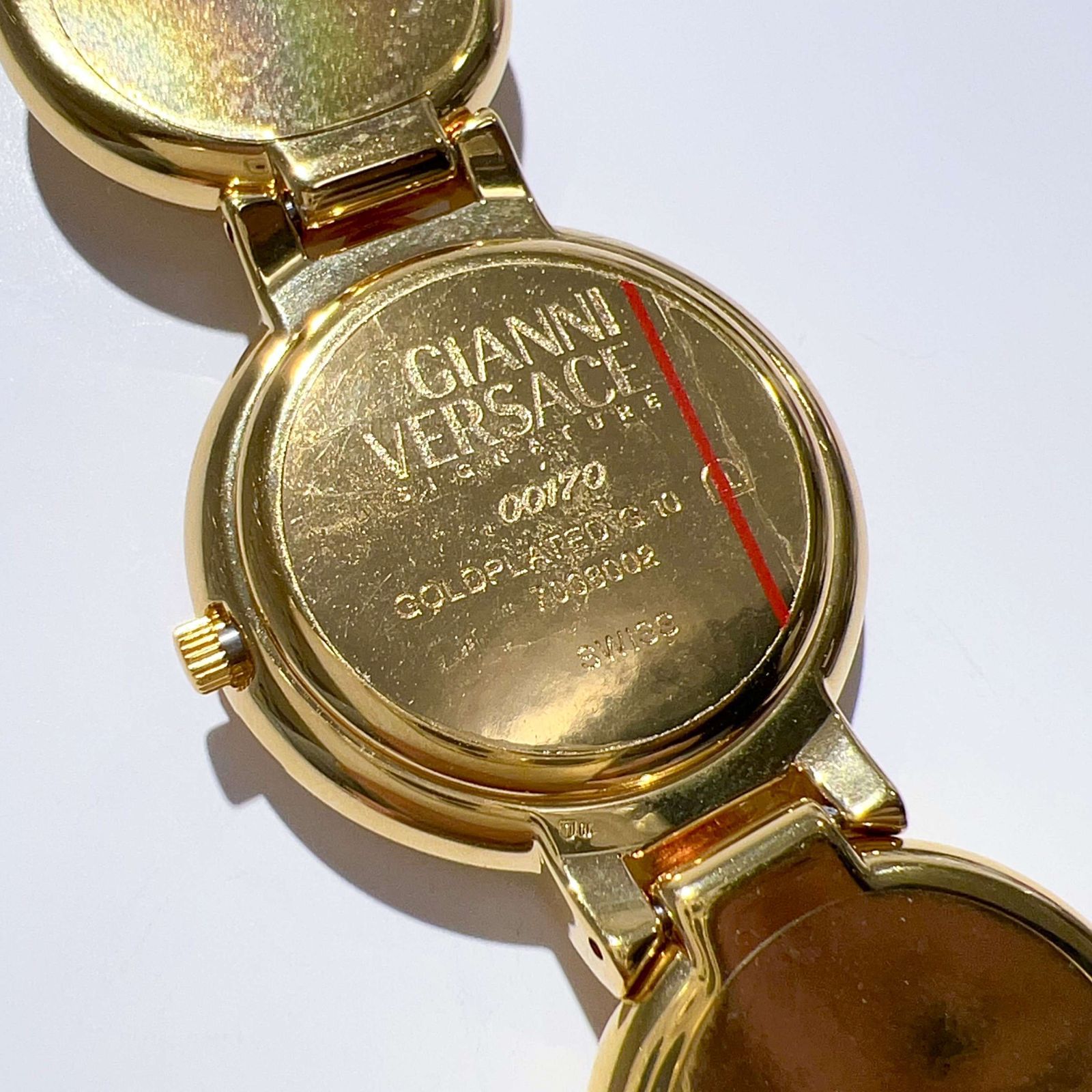 GIANNI VERSACE ジャンニ ヴェルサーチ メデューサ 黒文字盤 コイン 