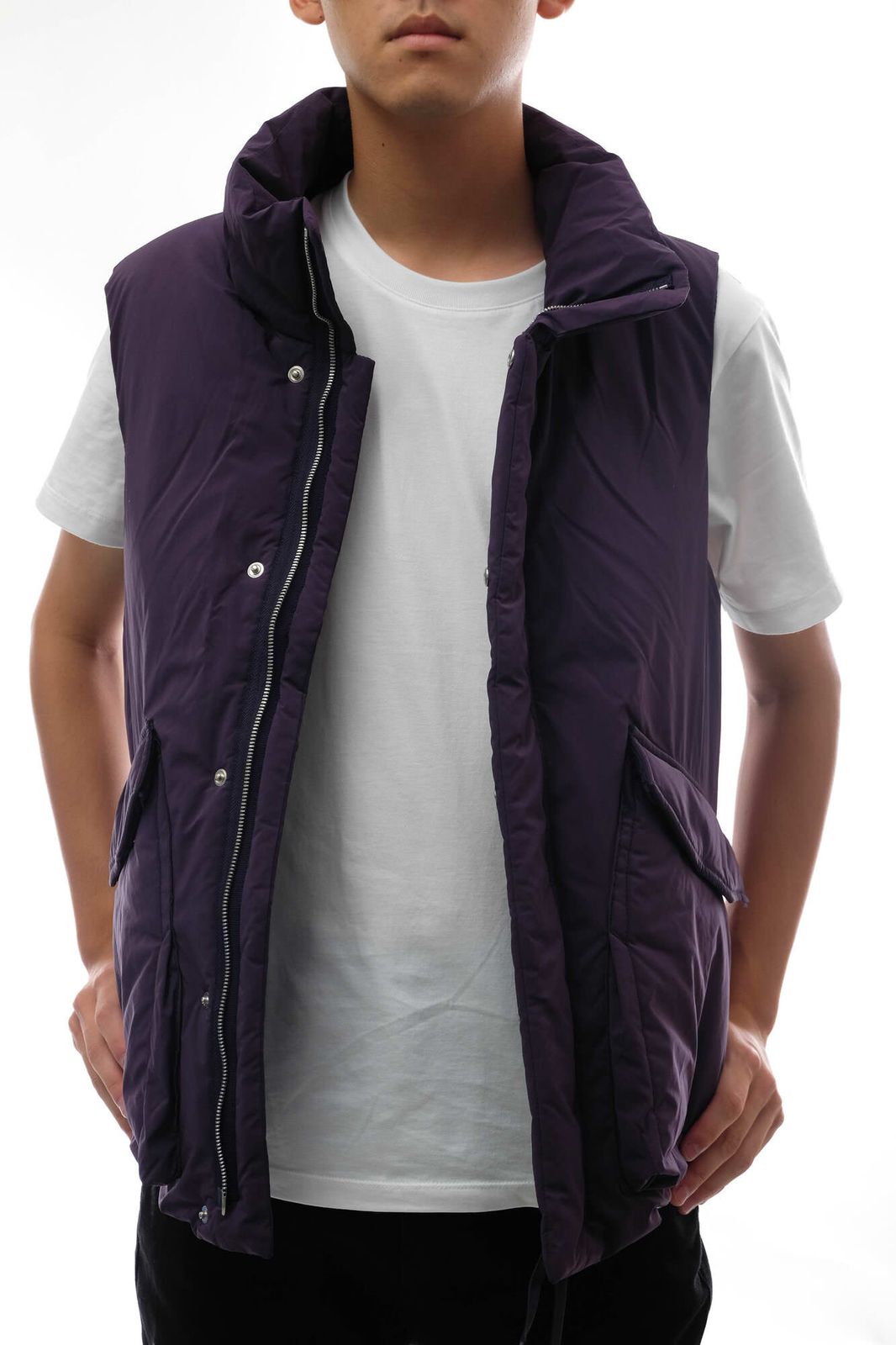 ノンネイティブ／nonnative ダウンベスト ダウンジャケット JKT アウター メンズ 男性 男性用 ポリエステル パープル 紫  NN-V2402 TROOPER DOWN VEST P/N TWILL ノンネイティブ／nonnative ダウンベスト ダウンジャケット JKT