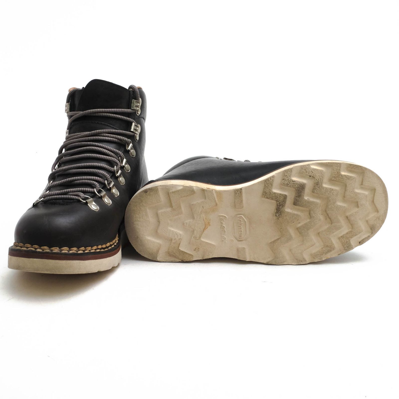 ビズビム／VISVIM マウンテンブーツ トレッキングブーツ シューズ 靴 メンズ 男性 男性用 レザー 革 本革 ブラック 黒  EIGER BOOTS-FOLK TPUヒールスタビライザー Vibramソール ビズビム／VISVIM マウンテンブーツ トレッキングブーツ シューズ 靴