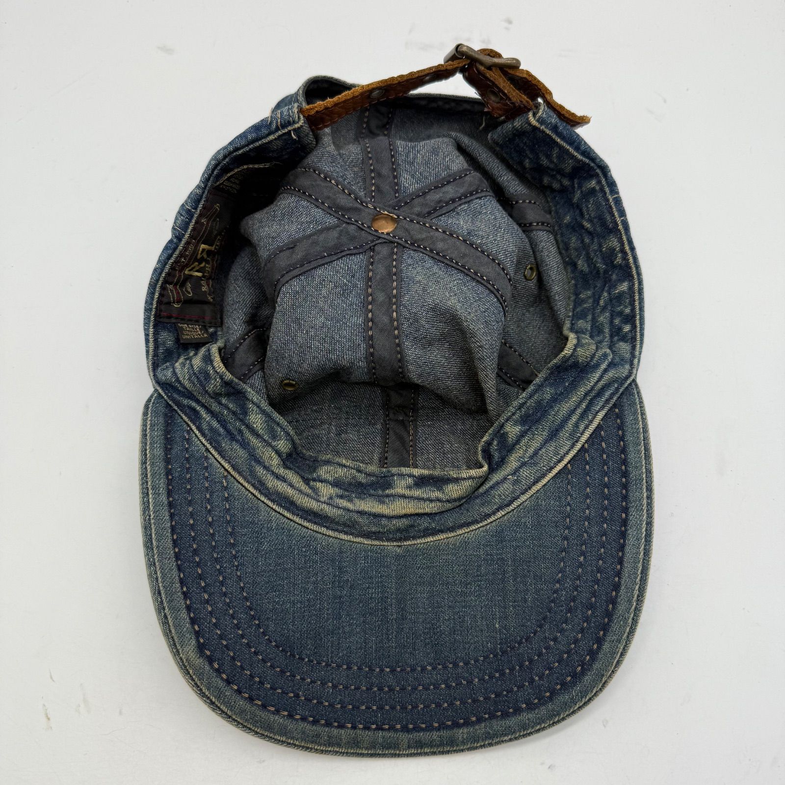 RRL Ralph Lauren 90s USA vintage special denim cap ダブルアール