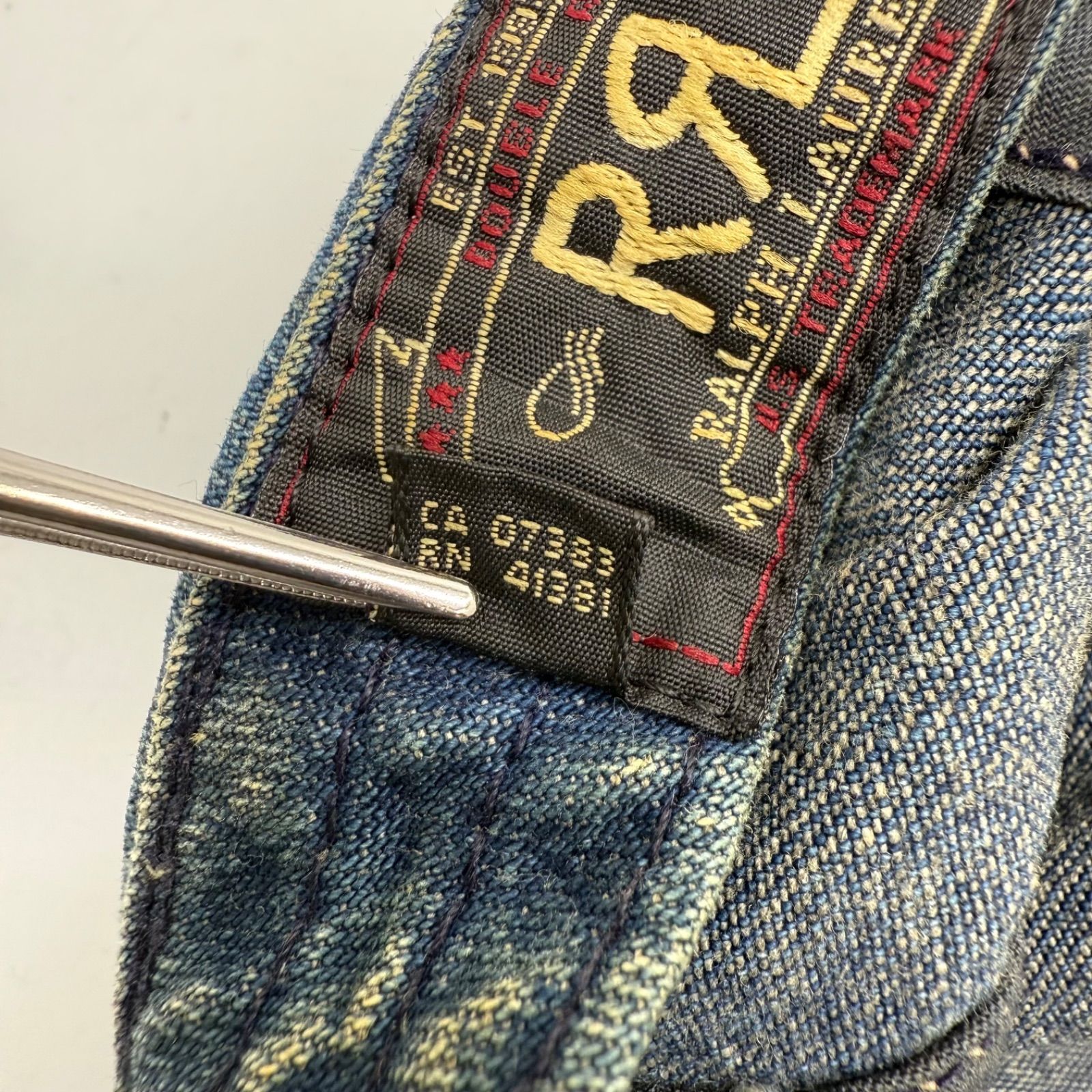 RRL Ralph Lauren 90s USA vintage special denim cap ダブルアール