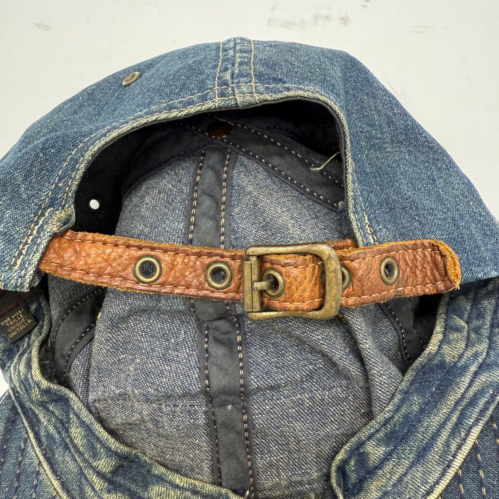 RRL Ralph Lauren 90s USA vintage special denim cap ダブルアール