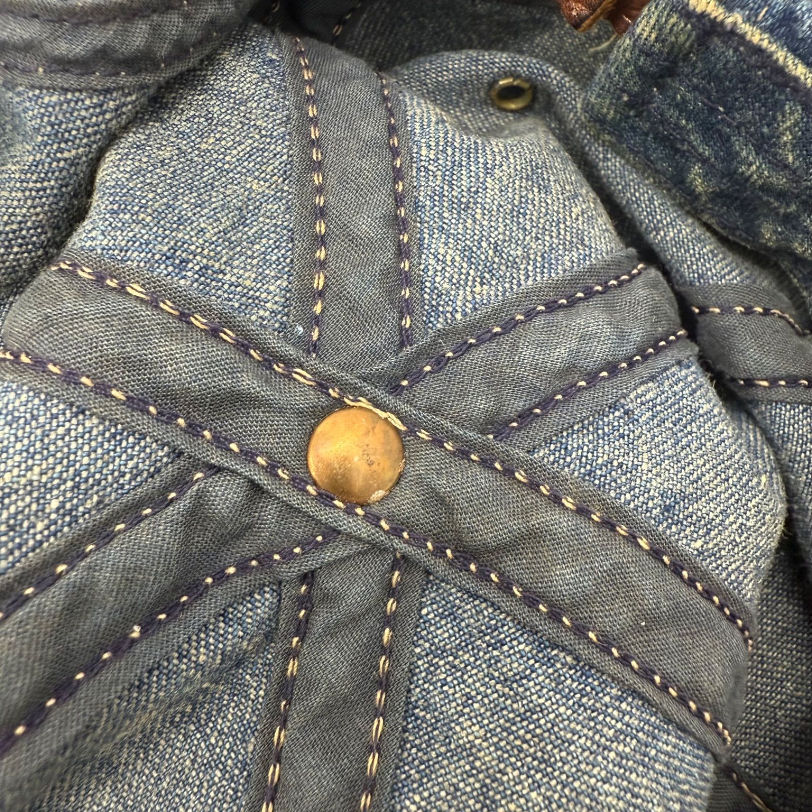 RRL Ralph Lauren 90s USA vintage special denim cap ダブルアール