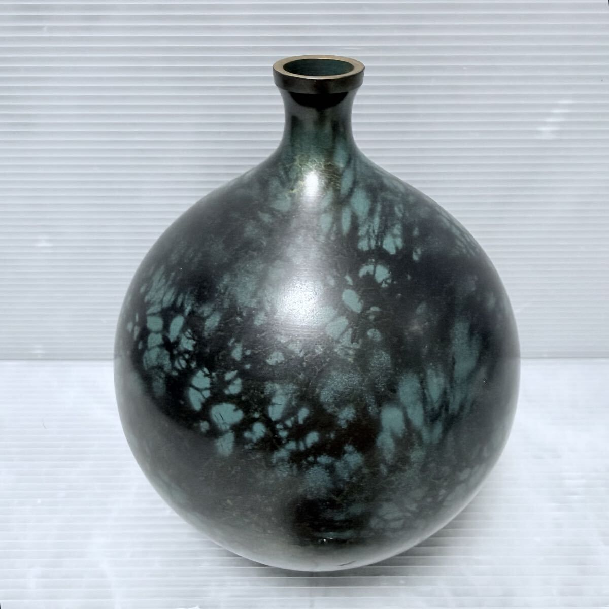 正晴 鋳銅 花瓶 花器 花入 / インテリア 置物 壺 オブジェ - メルカリ