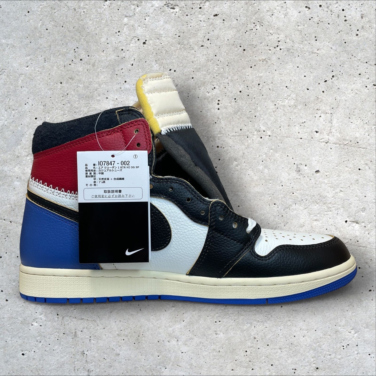 定価:29700円 fragment design × UNION Nike Air Jordan 1 High OG 