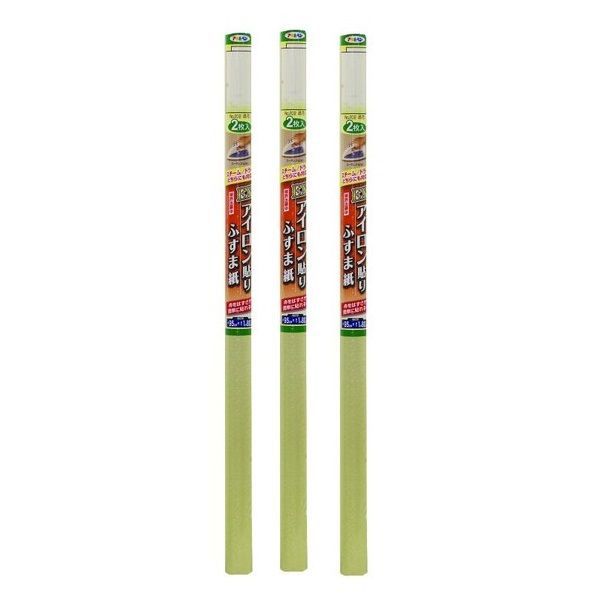 アサヒペン ＥＸアイロン貼りふすま紙 ２枚入り Ｎｏ．２０２流花 3本セット