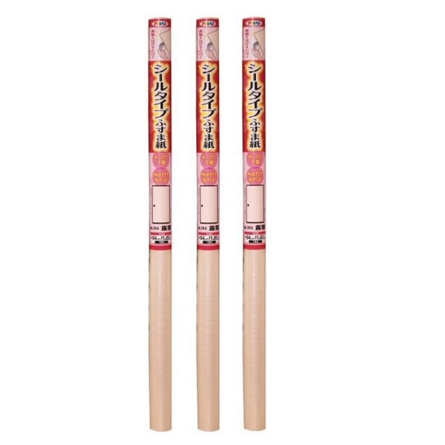 アサヒペン シールタイプふすま紙 ９４ＣＭＸ１８０ＣＭ ＮＯ．３５３　露草 3本セット