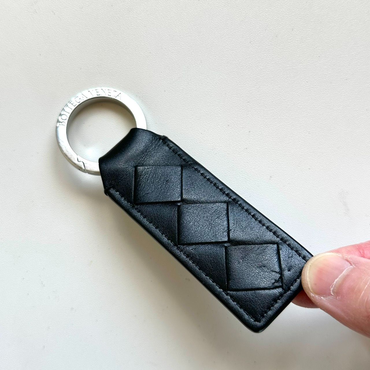 ボッテガヴェネタ BOTTEGA VENETA タブ キーリング キーホルダー