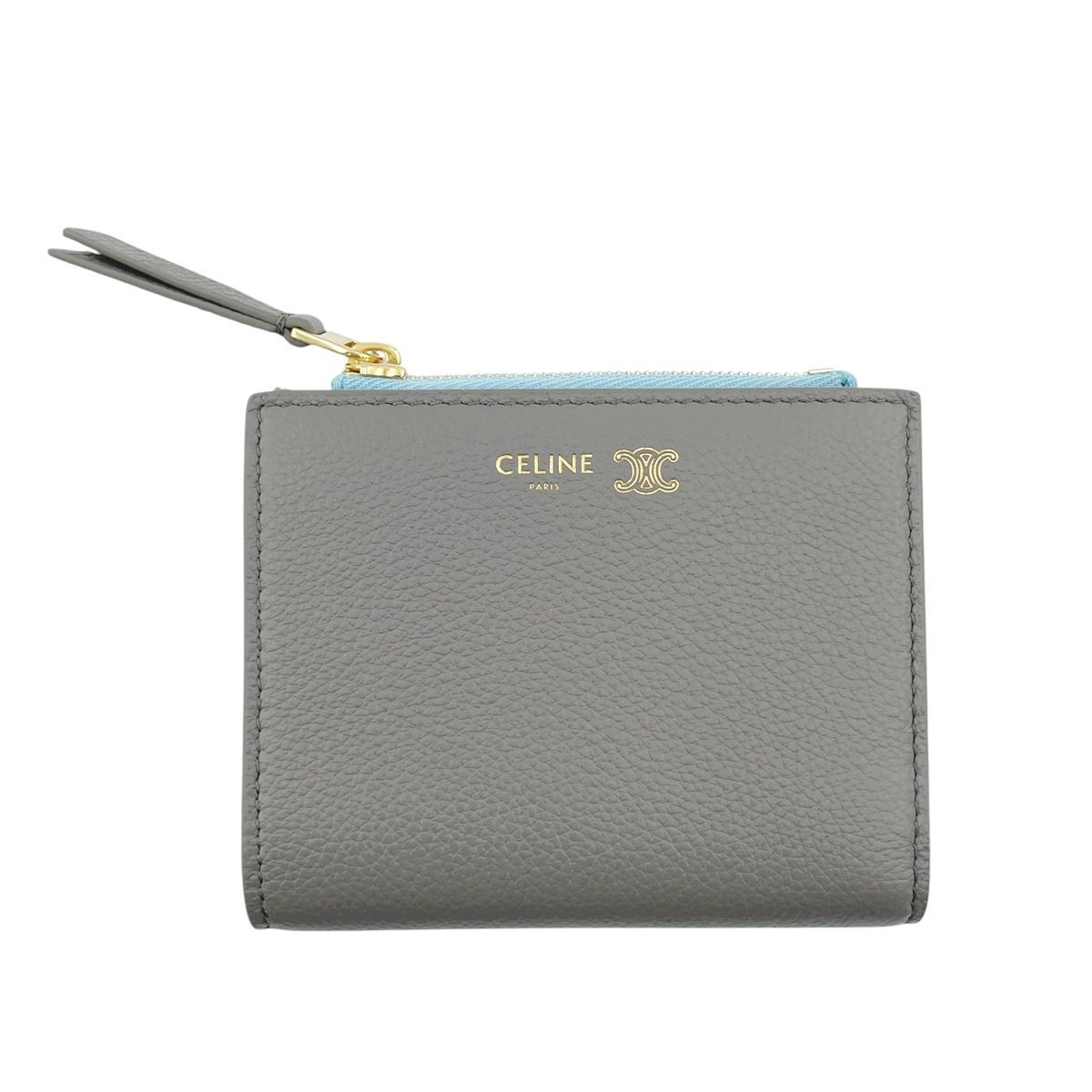 中古】 CELINE セリーヌ トリオンフ スタンプ グレインドカーフスキン