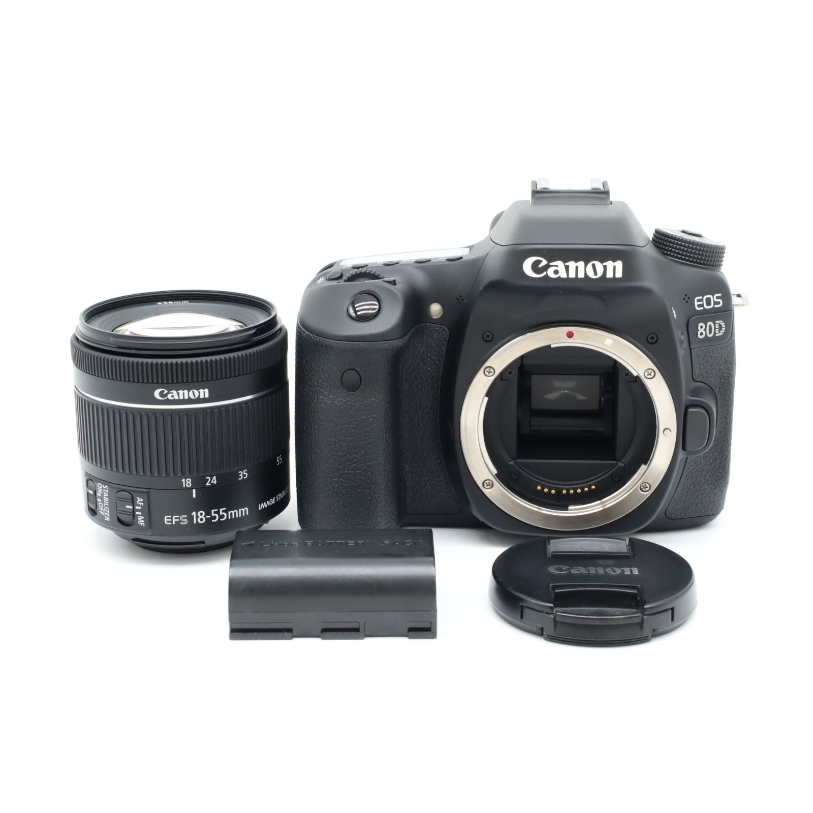 美品｜キヤノン EOS 80D EF-S18-55 IS STM レンズキット γK859