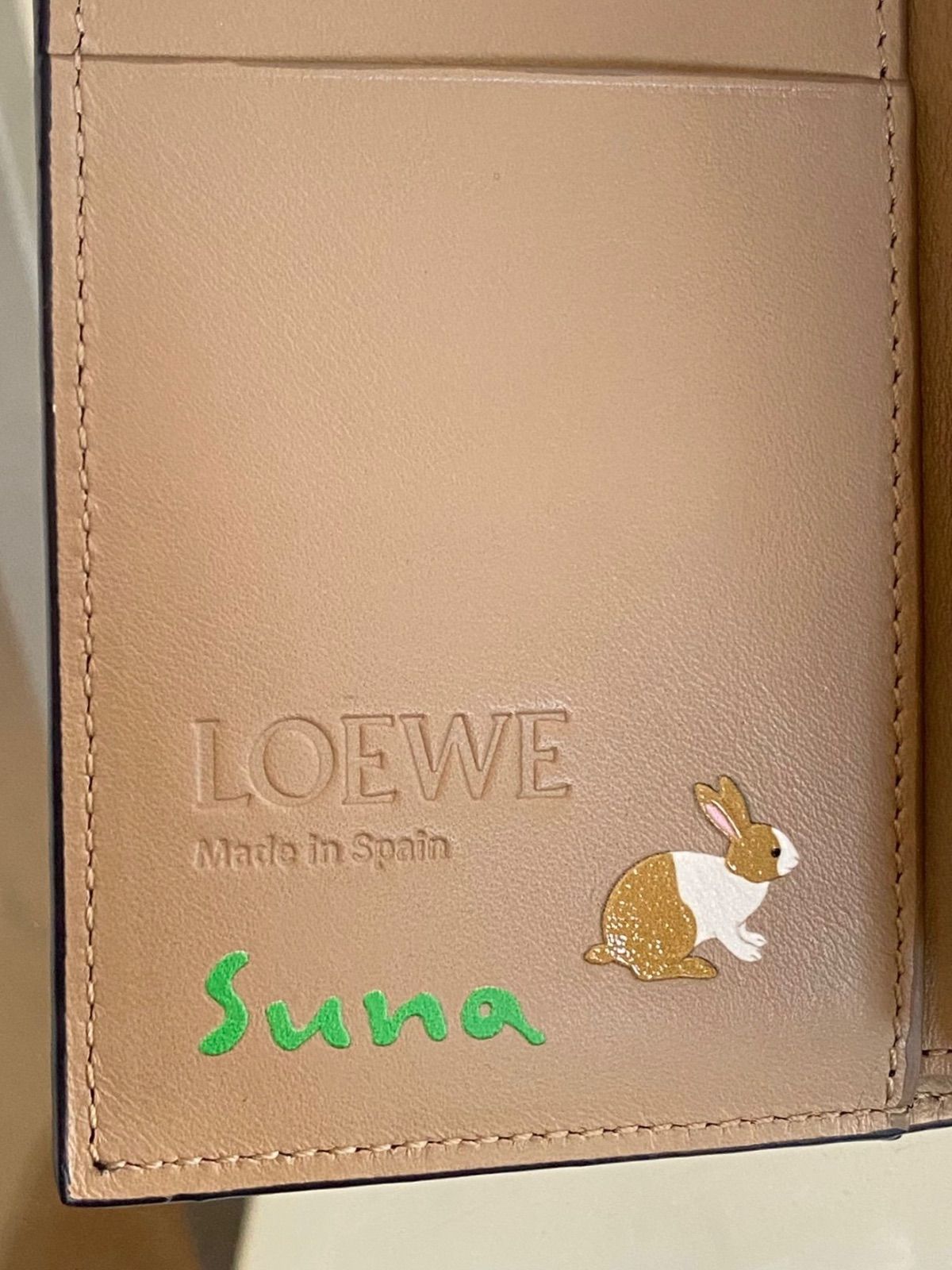 新品未使用 LOEWE(ロエベ) 三つ折り財布 Suna Fujita うさぎ - メルカリ
