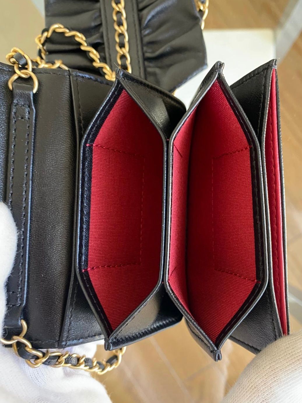 新品未使用 CHANEL(シャネル)チェーンウォレット - メルカリ