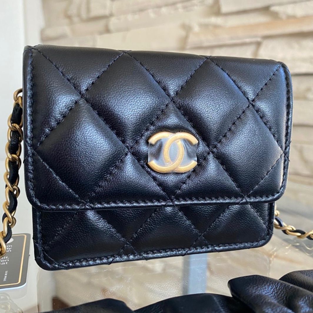 新品未使用 CHANEL(シャネル)チェーンウォレット - メルカリ