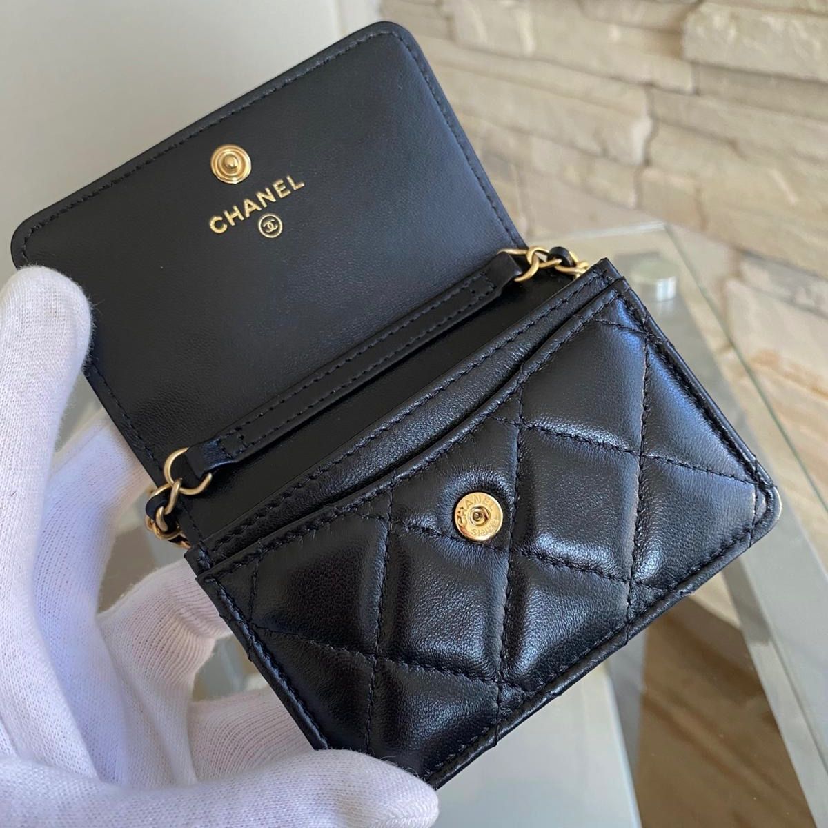 新品未使用 CHANEL(シャネル)チェーンウォレット - メルカリ